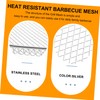 Mobestech Portable Stainless Steel Barbecue Mesh Grill Net Lightweight Outdoor