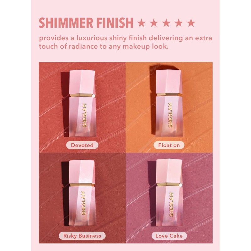 SHEGLAM Blush Color Bloom Cheek Liquid Blush Matte Makeup Texture
