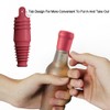 SisBroo Silicone Wine Stopper Reusable Wine Bottle Stopper, 8Pcs Champagne