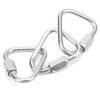 5pcs Triangle Locking Carabiner Stainless Steel Portable Easy to Carry