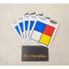 National Marker (5 Pack) 3.125" Blank NFPA 704 Diamond Decal