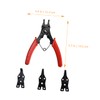Mipcase 1 Set Ring Retaining Pliers Set Interchangeable Jaw Heads