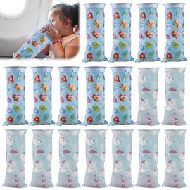 Burp Bags Pack of 18 Breaking Bags with Ring, Poop Bags Car Children, Tear-Resistant & Leak-proof Poop Bags, Burp Bags 1500 ml Disposable Bags for Children and Adults for Nausea and Vomiting