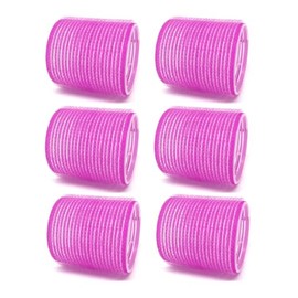 6-Pack X-Large Self-Grip Hair Rollers, 2” Diameter Curlers for Volume, Random Single Color