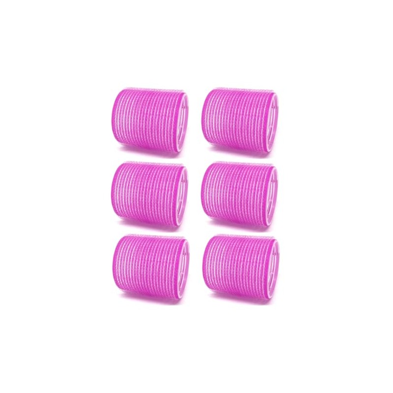 6-Pack X-Large Self-Grip Hair Rollers, 2” Diameter Curlers for Volume,