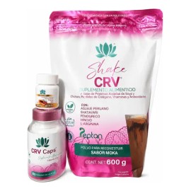 Duo Crv Shake 600g Y Caps 60 Cápsulas Suplemento Alimenticio                                                                                          