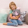 Bayer Design Dolls: Carrier Modern Design - Grey, Pink, Butterfly