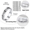 925 Sterling Silver Christian Rings for Men Women Church Accessories