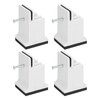 lyrlody Raised Bed Blocks, 4pcs Adjustable Furniture Risers with Screw