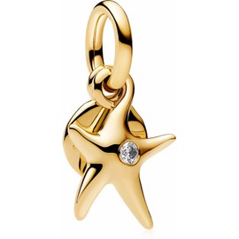 MSPOVOF Cute Animal Charms S925 Sterling Silver Pendant for Bracelets and Necklaces Women Jewellery Gift, Cubic Zirconia