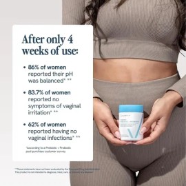 Happy V Womens Daily Prebiotic + Probiotic Flora Vaginal 60c Sin Sabor