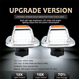 D-lumina LED Chrome Red OLED License Plate Light for 1988-1998 Chevy Silverado/GMC Sierra