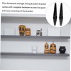 WHAMVOX 10pcs Nine Ratio Triangle Bracket Bookshelf Bracket Hidden Bracket