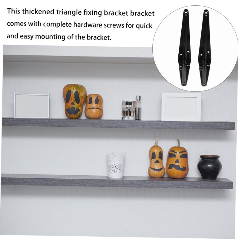 WHAMVOX 10pcs Nine Ratio Triangle Bracket Bookshelf Bracket Hidden Bracket