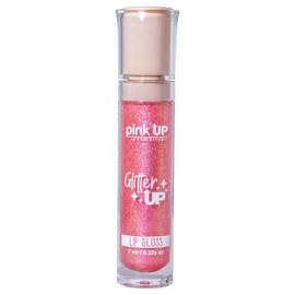 PINK UP  Glitter Up  Gloss  Labial  Brillo hidratante  Efecto Húmedo  Con glitter para labios  Glitters de larga duración  Acabado tornasol y...      
