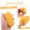 Beavorty 1pc Brown Volcanic Mud Facial Cleansing Sponge Gentle Exfoliating