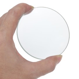 sourcing map Double Convex Lens, 8.27"(210mm) Focal Length 2.91" (75mm) Diameter Optically Worked Glass Polished Ground Edges Great for Physics Class, 1 Pack
