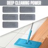 Microfiber Replacement Mop Pads, 6 Pack Reusable Wet & Dry