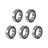 TA-VIGOR 5Pcs 6801-2RS Deep Groove Ball Bearings, Z2 12mm x