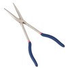 Takagi Long Reach Radio Pliers, Straight, M&M, Silver, 11.0 inches
