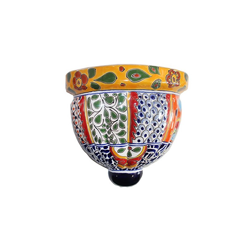 Liphontcta Tierra Fina Talavera Large Wall Planter - 10.25" x