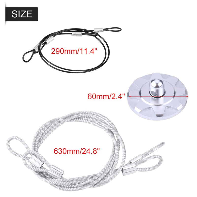 GOTOTOP Bonnet Pin Lock Kit, 2 Pieces Quick Release Splint