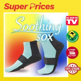 Soothing SOX Gel Socks, AS SEEN ON TV, Relieve Foot Pain FAST,Hot Cold,Washable
