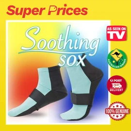 Soothing SOX Gel Socks, AS SEEN ON TV, Relieve Foot Pain FAST,Hot Cold,Washable