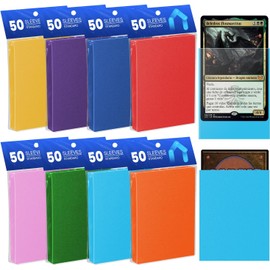 400PCS Fundas para Tarjetas, Fundas para Cartas, Card Sleeves de Ajuste Perfecto, Barajado Perfecto, para Tarjetas de TCG, Béisbol, Fútbol, Baloncesto, Yugioh y MTG (Multicolor)