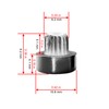 50pcs Wheel Rim Lip Rivets Nuts of 6.2mm/0.24in Hole Replacement