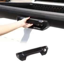 Aunginsy Tailgate Handle Trim Cover Compatible with Toyota Tundra 2022 2023 2024 2025 Car Rear Trunk Door Tailgate Handle Tail Gate Liftgate Scratch Protector Decorative Cover ABS Exterior Accessories