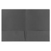 50 Pack, Tax Return Folders with Pockets, Grey Linen, Gold