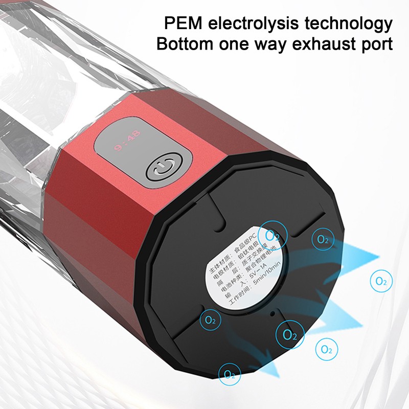Hydrogen Water Bottle 6000 to 8000 PPB Portable Rechargeable Quick