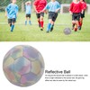 Soccer Ball PU Size 5 Light Color Reflective Glowing Soccer