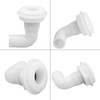 Marine Thru Hull Connector Leakproof Ergonomic Reliable Rugged 90° Thru