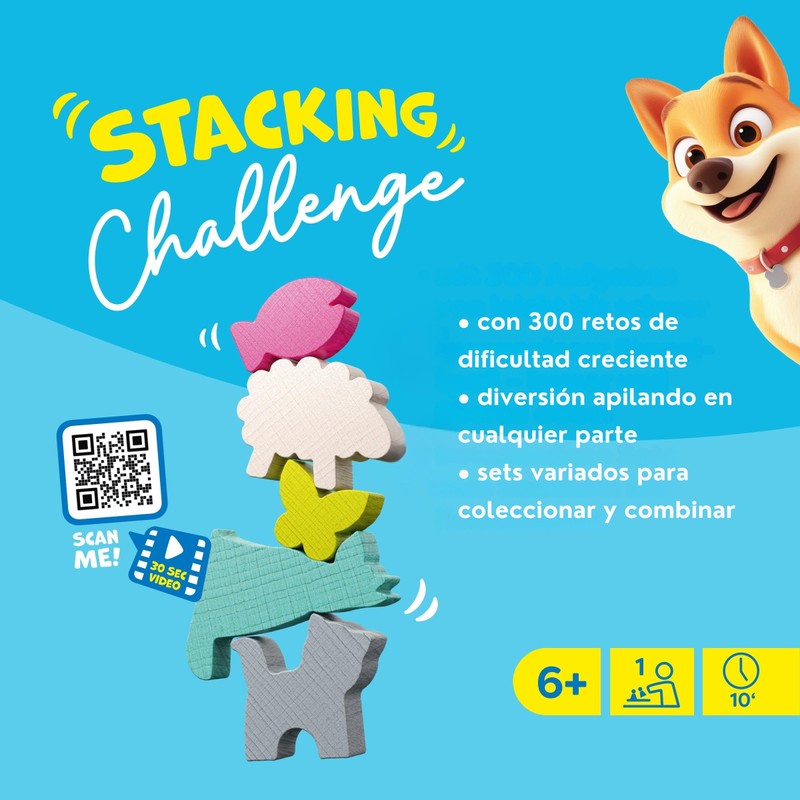 HABA Stacking Challenge Animals – L'accattivante duello di pile di