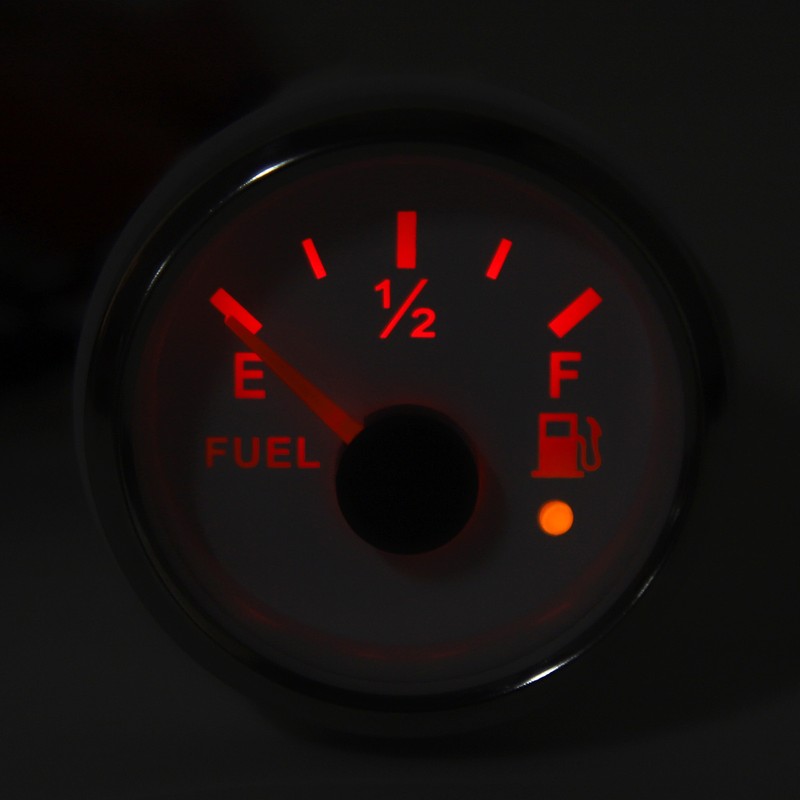 2in Fuel Level Gauge Colorful Backlight Fuel Level Meter for