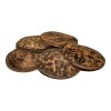 Chamalongos Cascara De Coco Juego De 5 Piezas