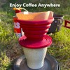 2 Pieces Attsky Collapsible Pour Over Coffee Dripper for Camp