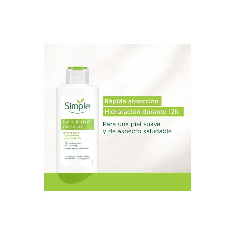 Crema Hidratante Facial Simple 125ml Piel Sensible Vegana
