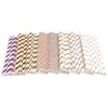 Haobase 50Pcs Paper Drinking Straws, Biodegradable Paper Straws for Drinking