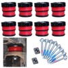 Silicone Body Mount Bushings Bolt Kit Compatible with Ford F250