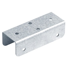 OTTFF 10 Pack 2x4 Horse Stall Channel Extender Bracket, Inner Width 1-3/4" Steel Splicer Connector for Horse Stall Wall U Channels, 16 Gauge