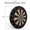 Bristle Dart Boards for Adults: Steel Tip Dart Board Set,