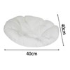 B Baosity Deluxe Egg Chair Cushion for Comfort, White, as