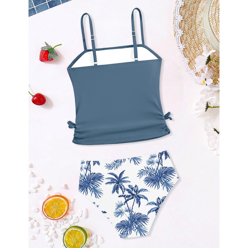 Queenstyle Traje De Baño para Niñas Adolescentes, Talla 12-14, Dos