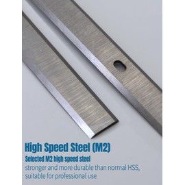 12-1/2 Inch Planer Blades Compatible with Craftsman CMEW320, Wen 6550T, Porter Cable PC305TP, Delta 22-560, 22-565, TP305, TP400LS, 12.5 Inch HSS Planer Replacement Blades Set, 8pcs