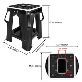 RUTU Dirt Bike Stands and Lifts - Motorcycle Stand Universal Panel - Includess Tool Tray and handle - Commonly used on Dirt Bike Motocross - 500lbs - Black