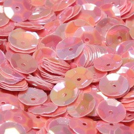 Sequins & Spangles Gradient Tortoise Shell 6mm Light Pink 5 Gram (about 500 Pcs) for Garment, Crafts, Decoration