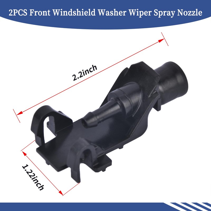Getfarway Pair Front Windshield Washer Wiper Spray Nozzle 76810-TK4-A11 Compatible